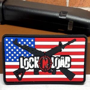 PVC Tactical Patch - Morale Lock N Load Patch - Assault Rifle Gun Patch